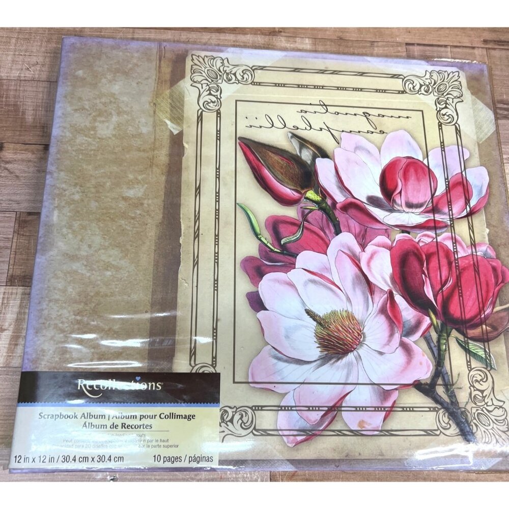 NIP Recollections 12 x 12 Scrapbook Floral, Flower Theme